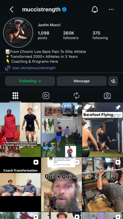 @muccistrength, 3K to 100K followers
